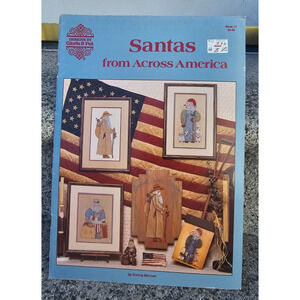 Gloria & Pat Cross Stitch Pattern Leaflets Santas From Across America